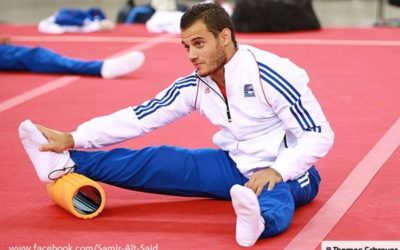 Grave lesión de Samir Ait Said en la disciplina de salto de potro