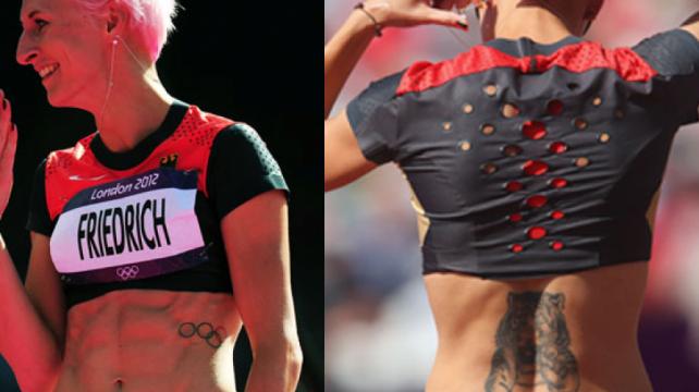 Ariane Friedrich Los tatuajes de los deportistas más sexis