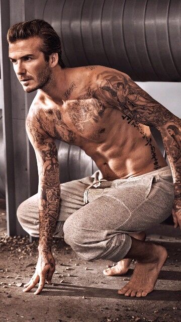 David Beckham Los tatuajes de los deportistas más sexis