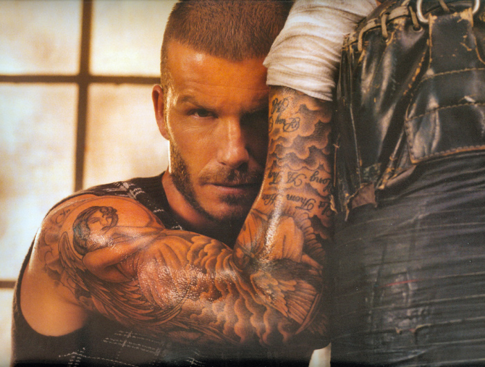 David Beckham Los tatuajes de los deportistas más sexis