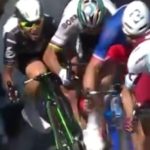 La Injusta expulsion de Peter Sagan del Tour de Francia 2017 , Caída de Mark Cavendish , Imágenes del incidente entre Peter Sagan y Mark Cavendish ,