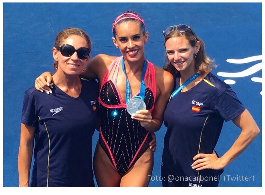 Nadadora Ona Carbonell: Medalla de Plata en el Mundial de Budapest 2017, natacion sincronizada ona carbonell