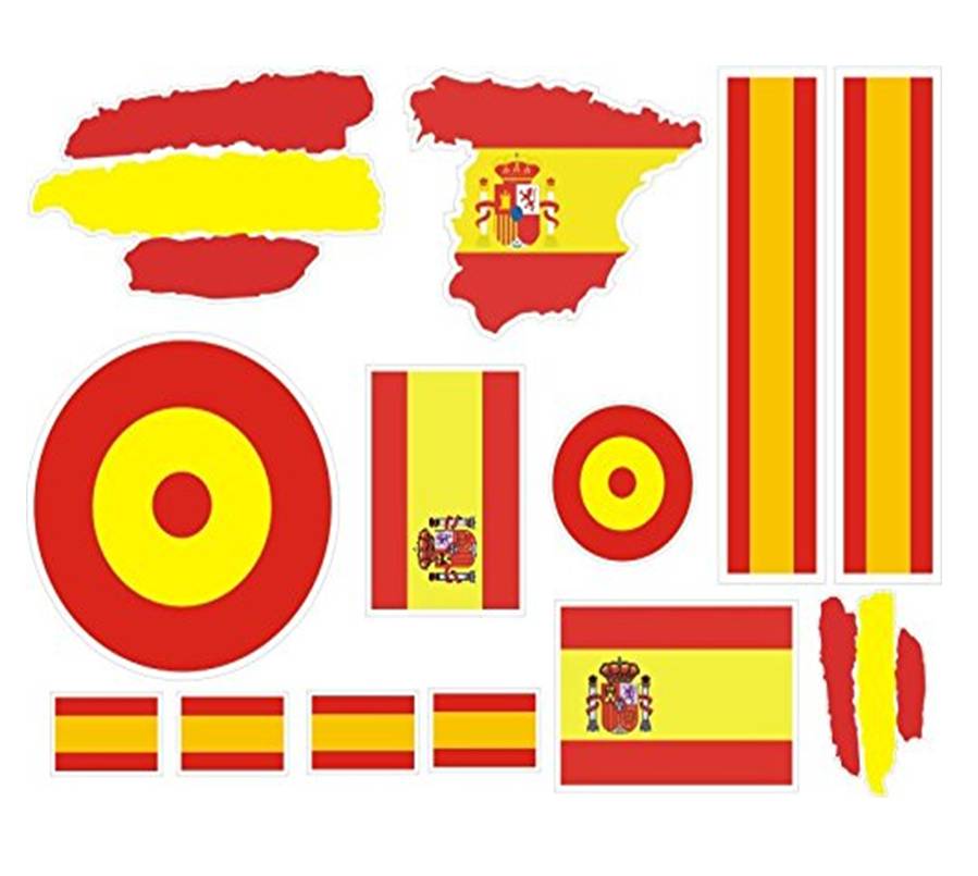 Pegatinas de España Ideal para Apoyar a la Selección Española de Fútbol, Tienda Online de Deportes de Feeldeporte